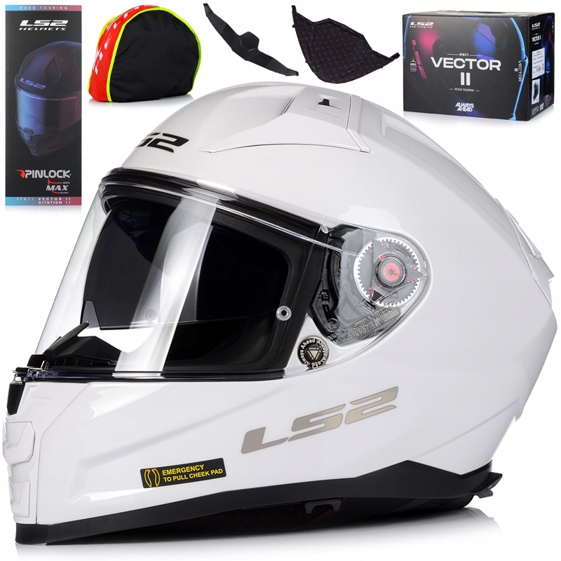 Motocyklová Prilba LS2 FF811 Vector II Sklo Pinlock Clona