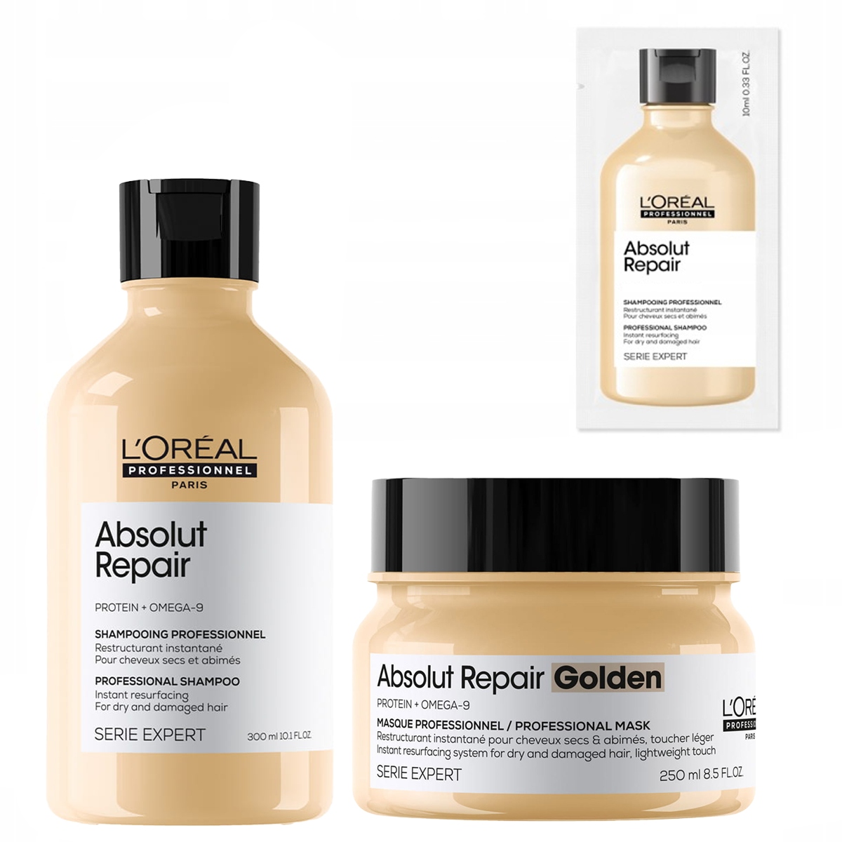 Loreal zestaw Absolut Repair regenerująca maska i szampon