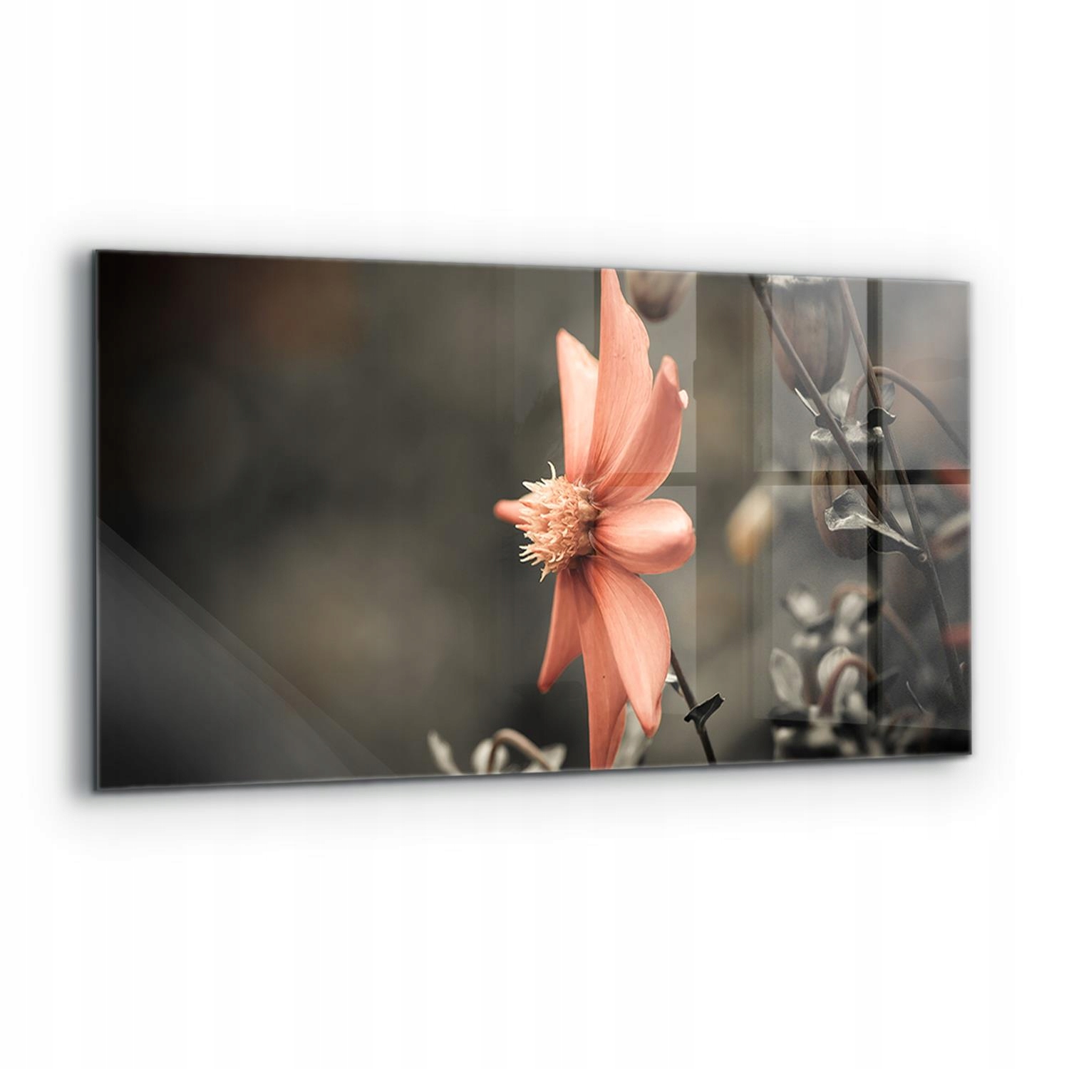 Dekor panel tvrdený púčik kvet Vintage 120x60 cm