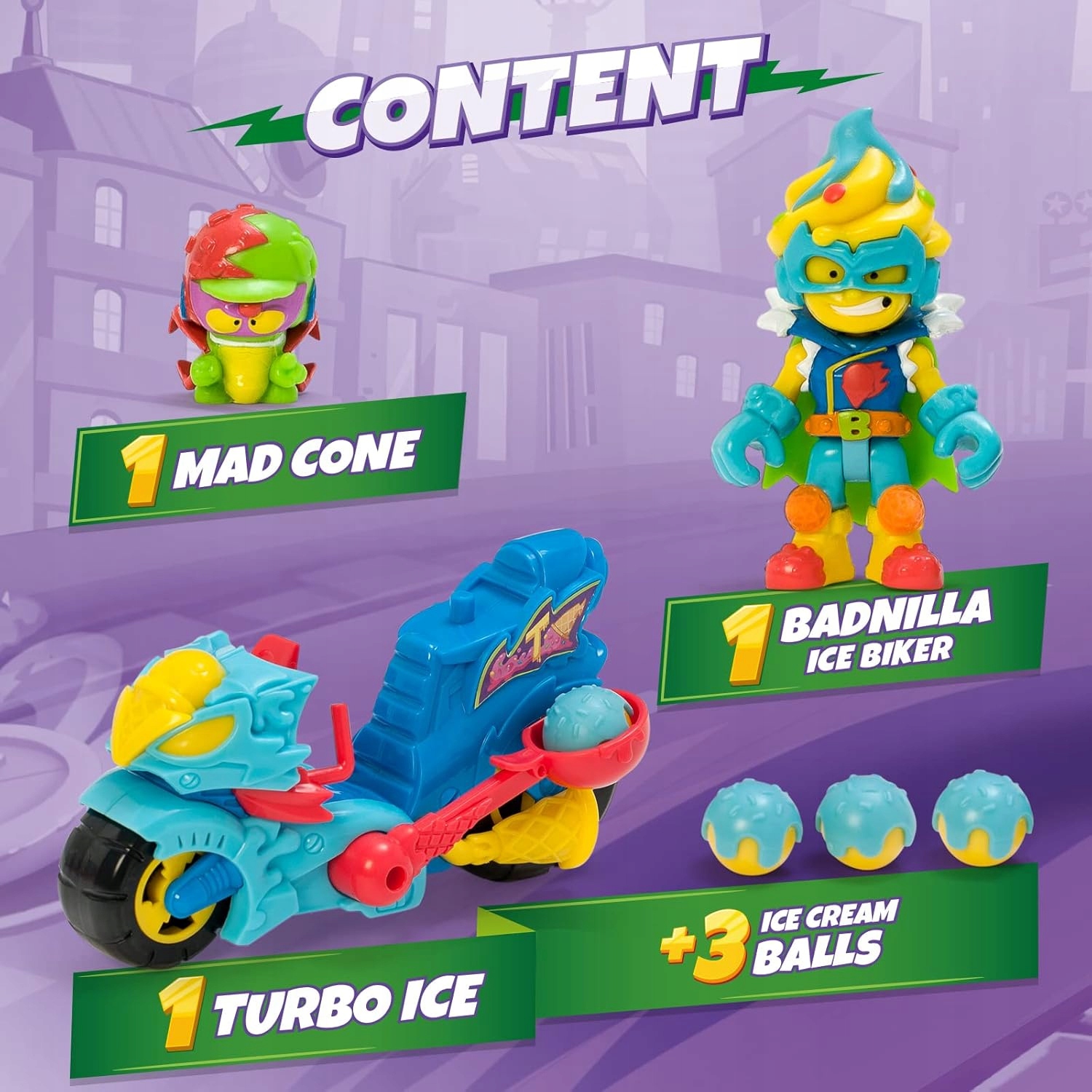 Super Things Zings Superthings Pojazd TURBO ICE + Kazoom KID Figurki OUTLET Marka Magicbox