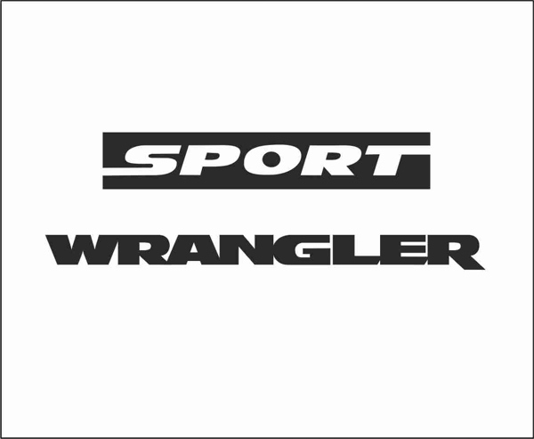 2 Naklejki Jeep Wrangler Sport