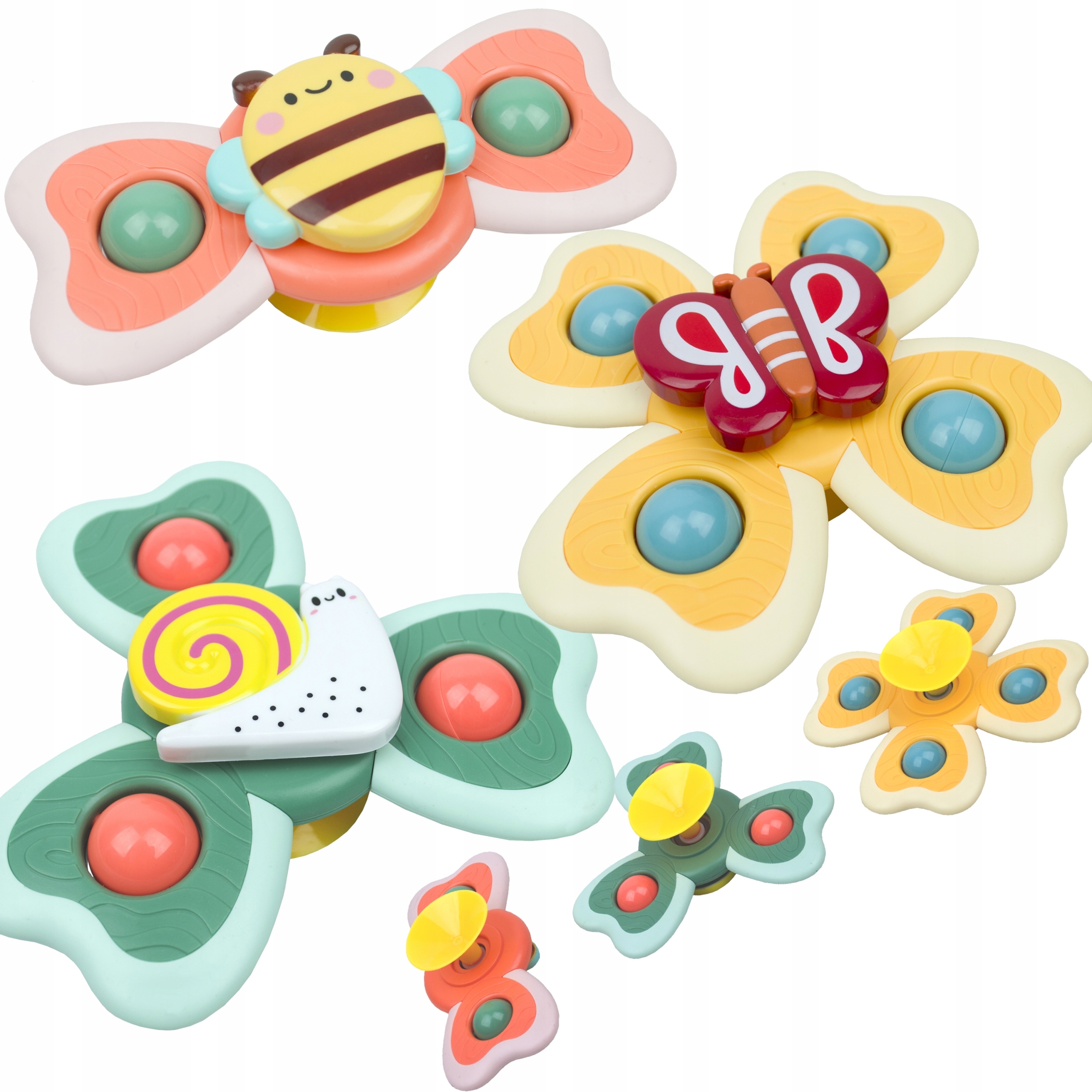 LT502 3 DB-OS JÁTÉK SPINNER SZETT TAPADÓKORONGOS SPINNER IDEÁLIS UTAZÁSHOZ