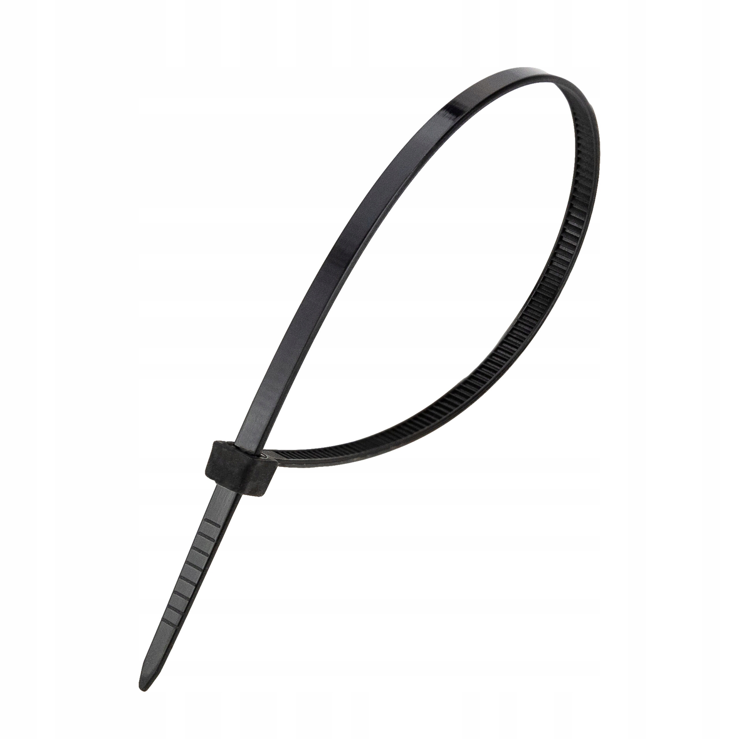 Opaski kablowe zaciskowe zipy trytki opaska czarna 3,6 x 200mm - 100szt Długość 200 mm