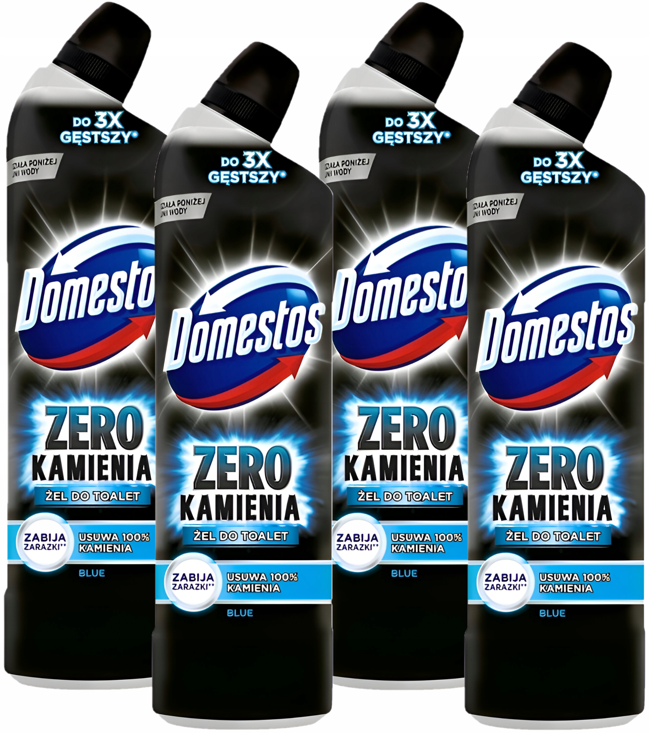 Domestos Zero Kamienia Żel Toaleta WC Ocean (4x750ml)