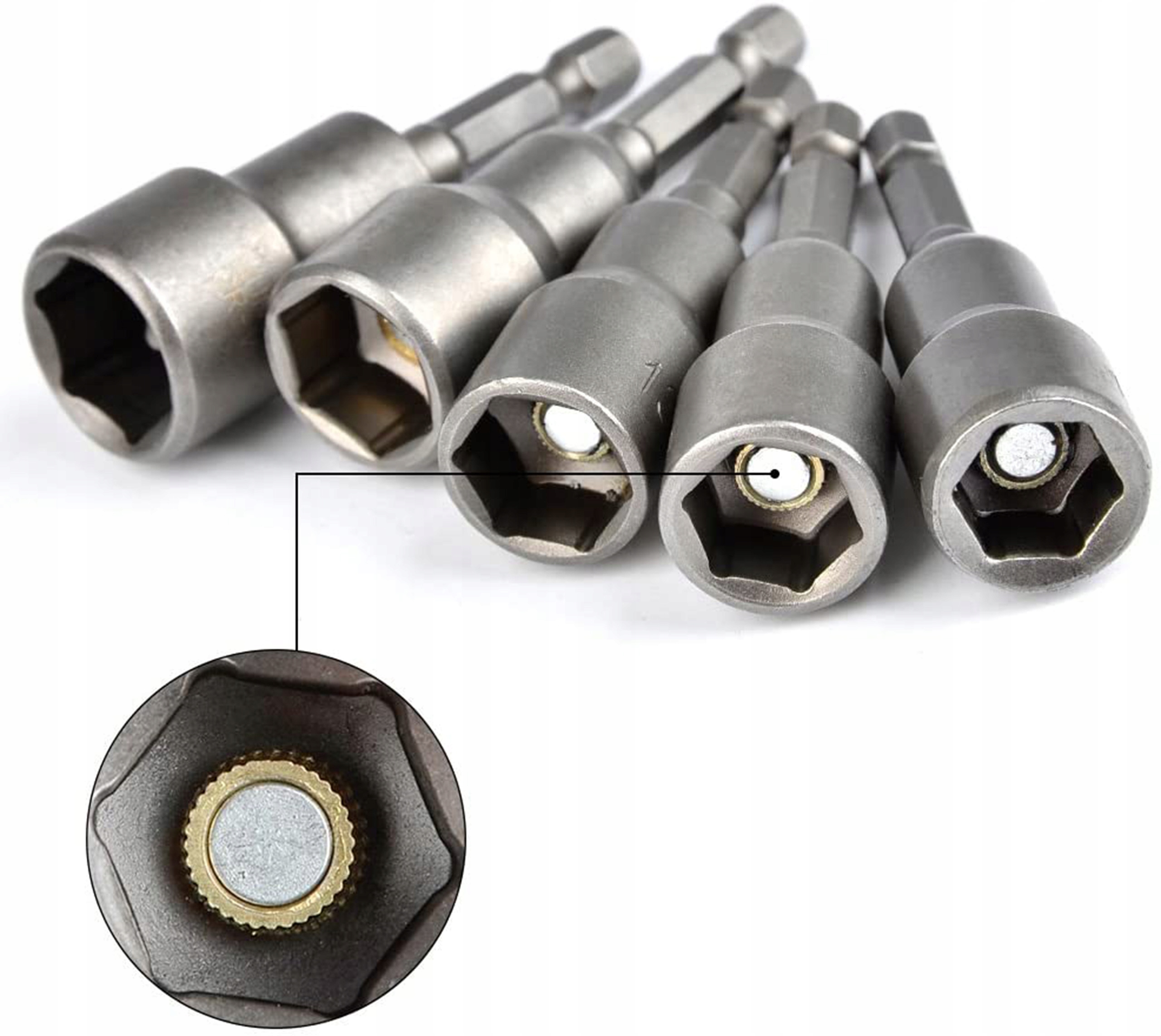 KLUCZ MAGNETYCZNY NASADKA FARMER MAGNES 1/4 6-13MM WKRĘTARKI WIERTARKI 8EL Kod producenta V07024