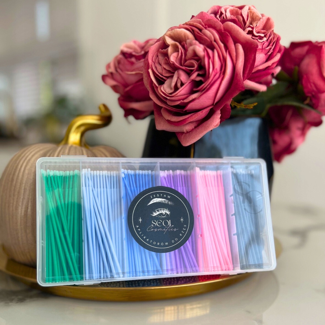 Zestaw aplikatory bezwłókienkowe przedłużanie rzęs Marka inna marka