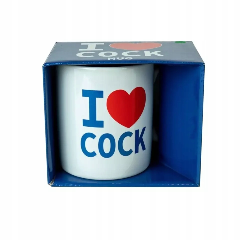 Zabawny Ceramiczny Kubek Z Napisem - I Love Cock Mug Marka inna