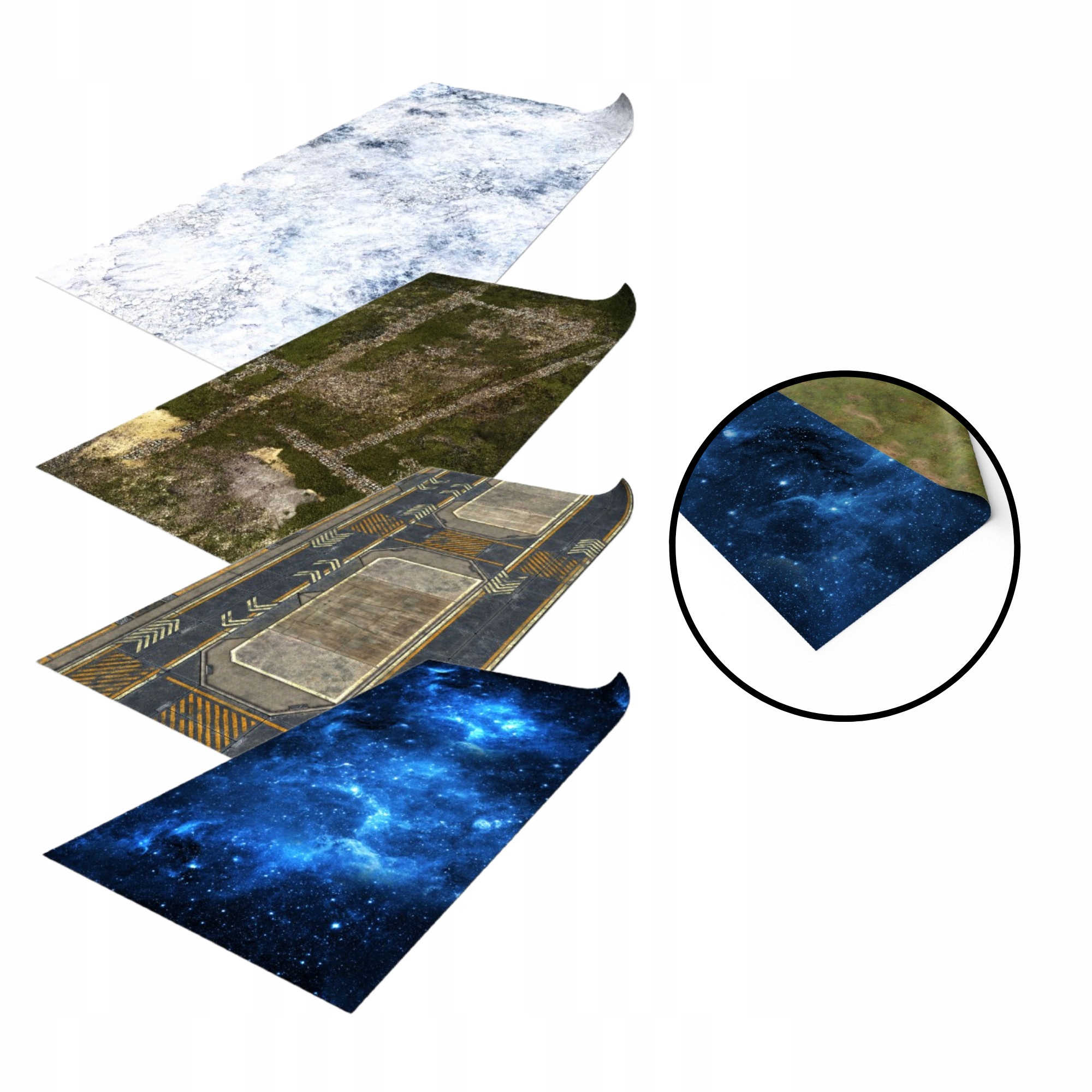 MATA DWUSTRONNA LATEKSOWA RPG 42 WZORY 183x91,5 CM