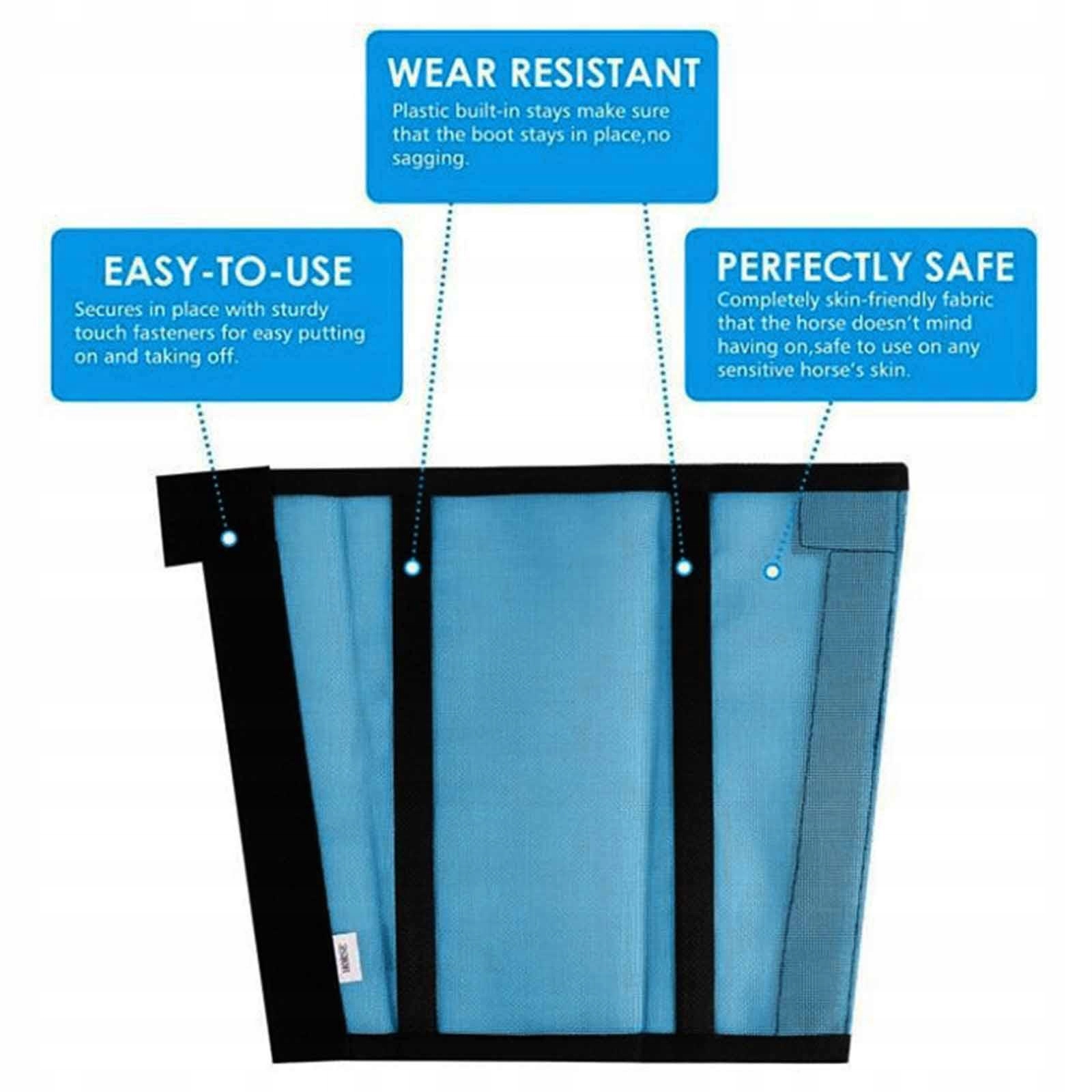 4Pcs Mesh Fly Boots For Horse Horse Leggings Міцна Неслизька Коня