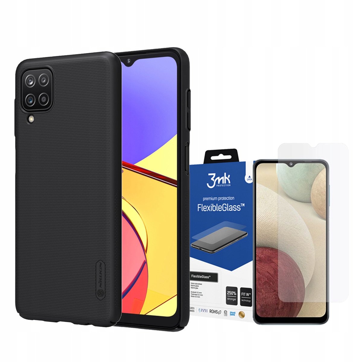 

Nillkin Frosted Etui Do Galaxy A12 + Szkło 3MK Fg