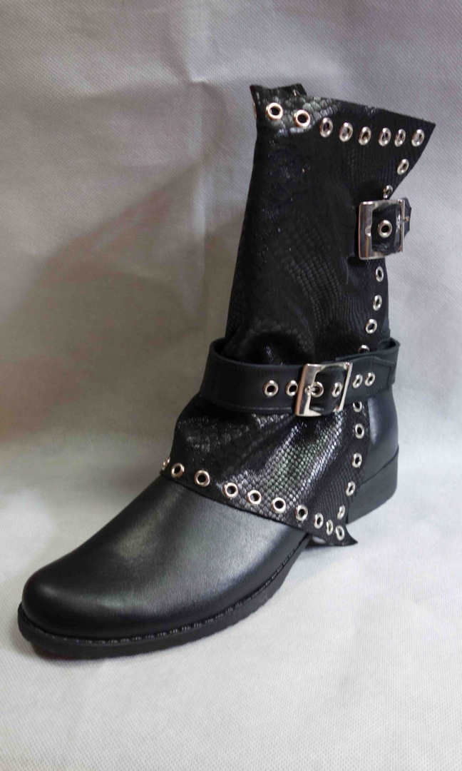 NOWOŚĆ SKORZANE BOTKI TĘG G PŁASKIE 42 Rozmiar 42