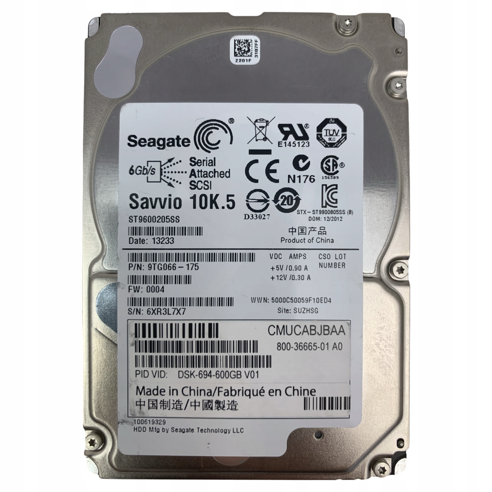 Dysk Seagate ST9600205SS 600GB 2,5" SAS 6Gb 10k.5