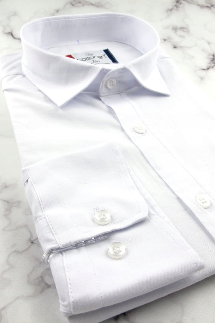 Koszula Męska Elegancka Wizytowa do garnituru E428 Rozmiar XXL