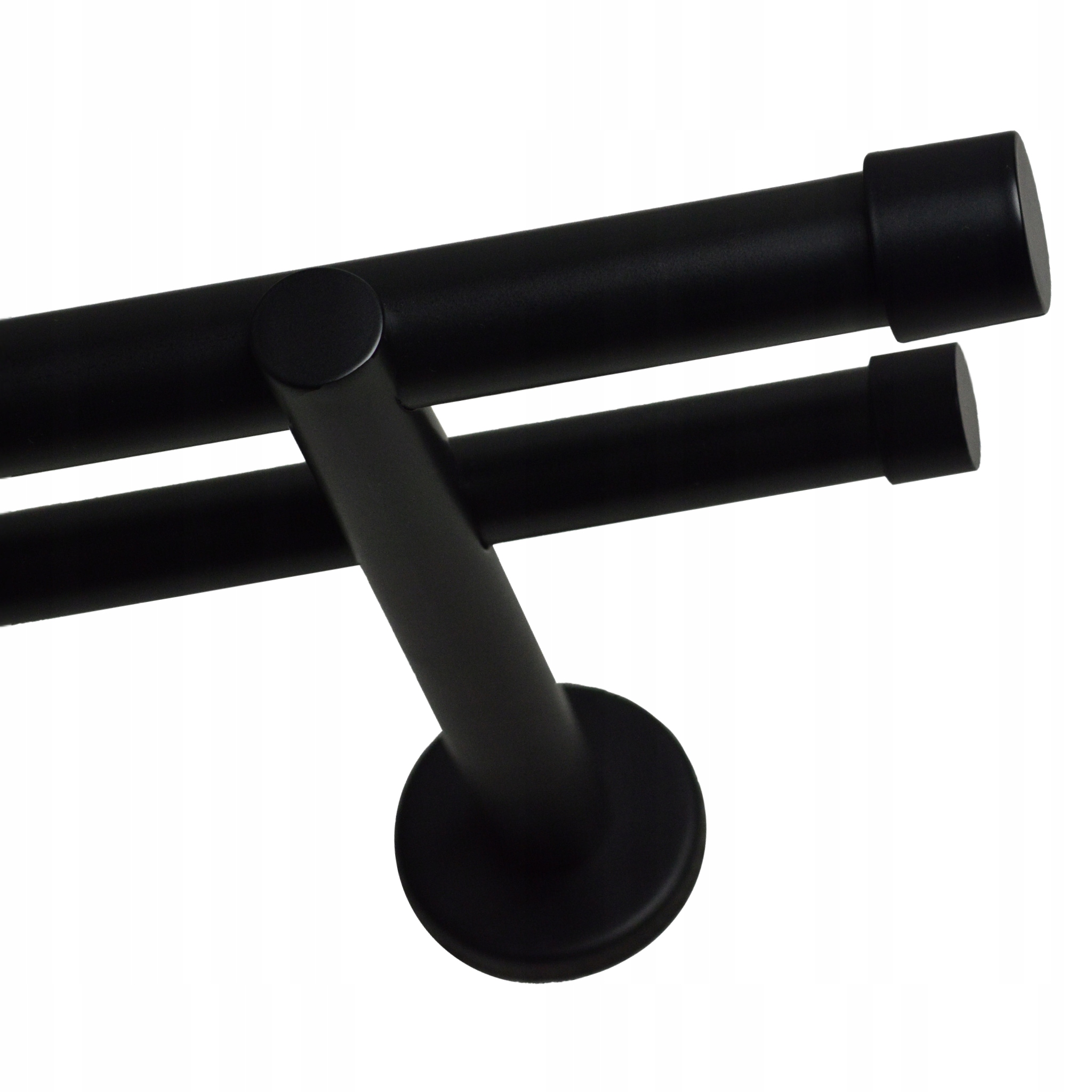 VOPPI KARNISZ PODWÓJNY LOFT 19+19MM 220 CM CZARNY Stan opakowania oryginalne