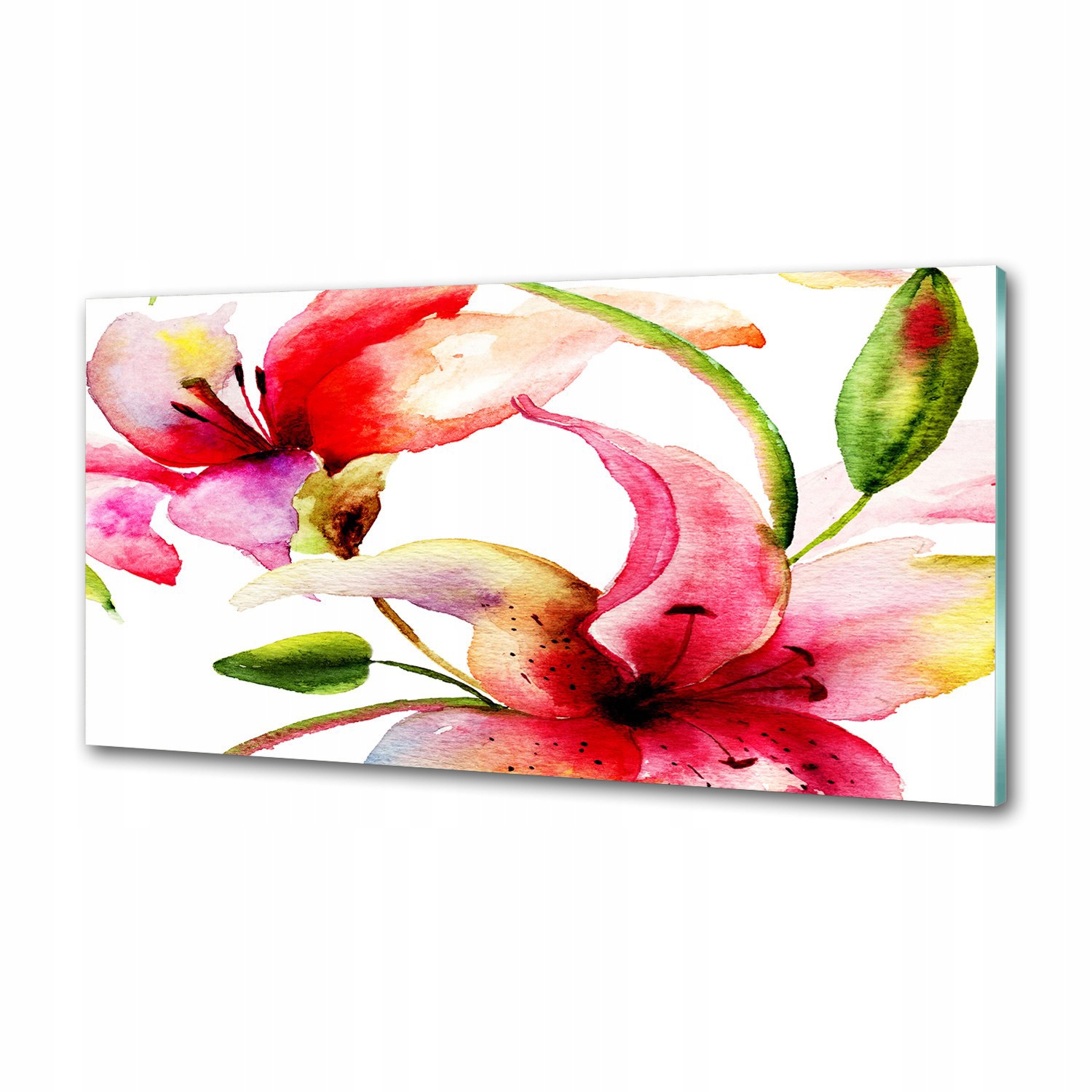 Sklenený panel do kuchyne Lilia 100 x 50 cm Lepidlo