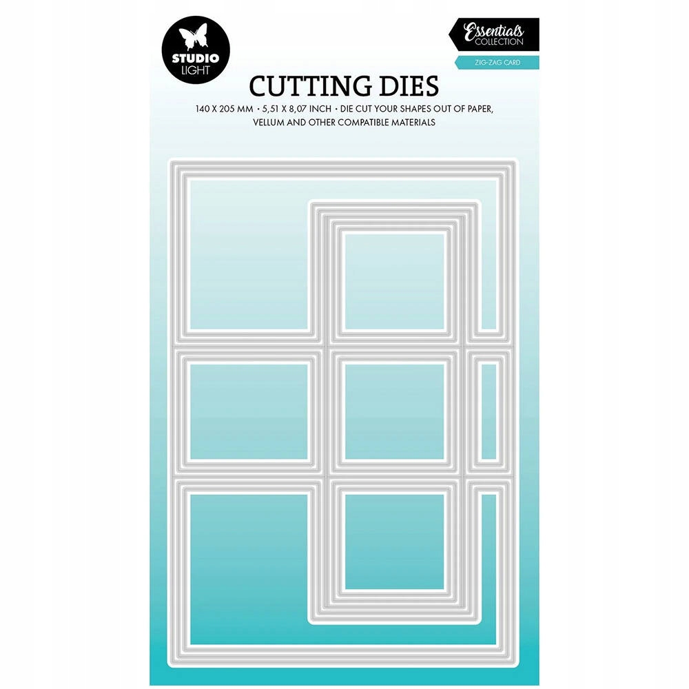 Vykrajovátka papíru StudioLight Zig-zag card základna listu