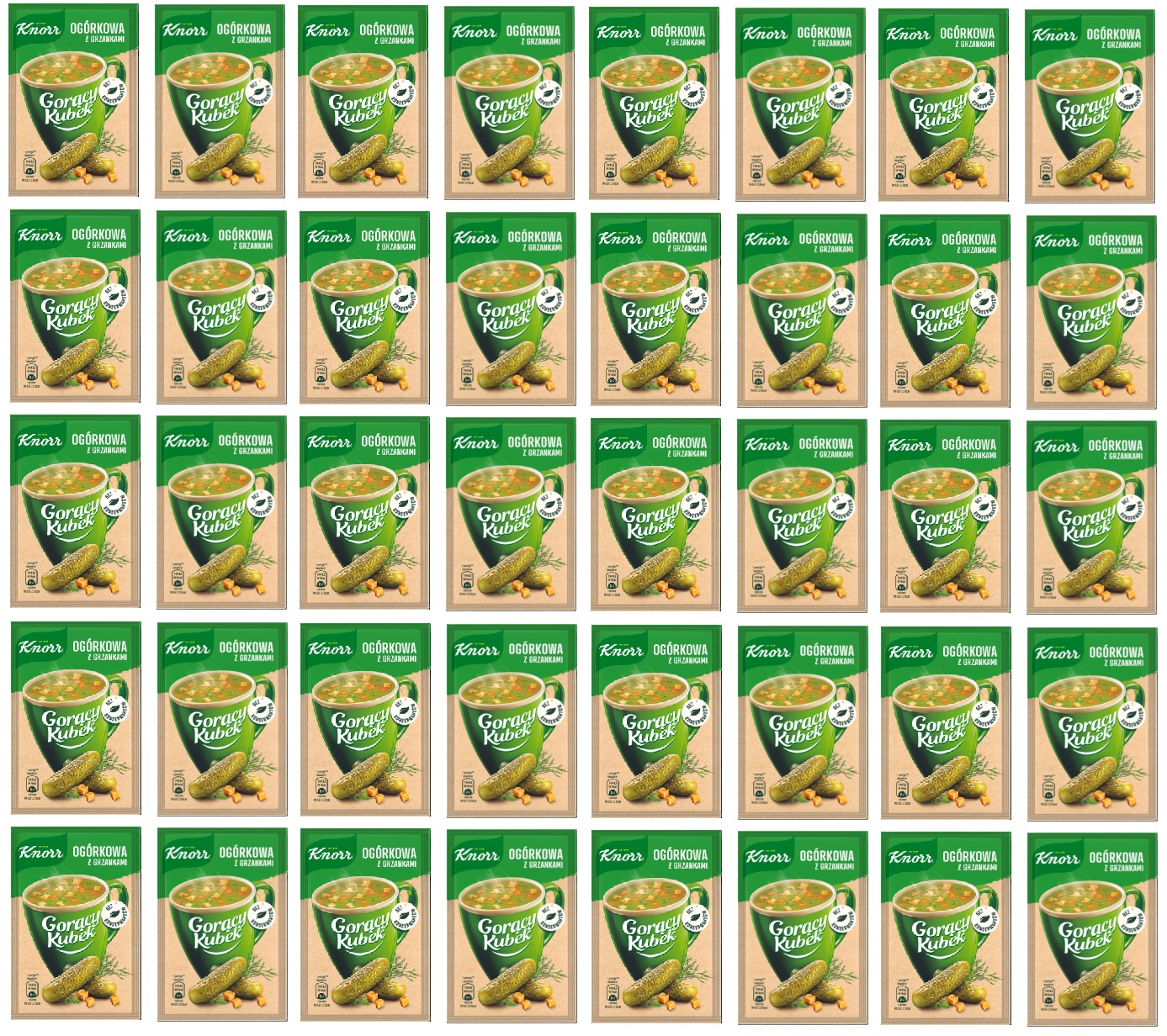 Levně 40 x 13 g Knorr Horký okurkový hrnek s topinkami Karton