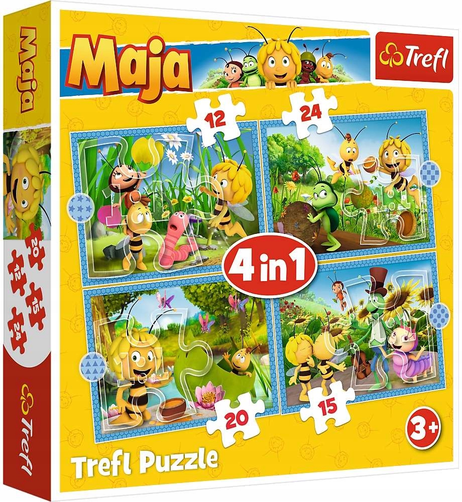 

Puzzle 4W1 Przygody Pszczółki Mai Pszczółka 71 El.