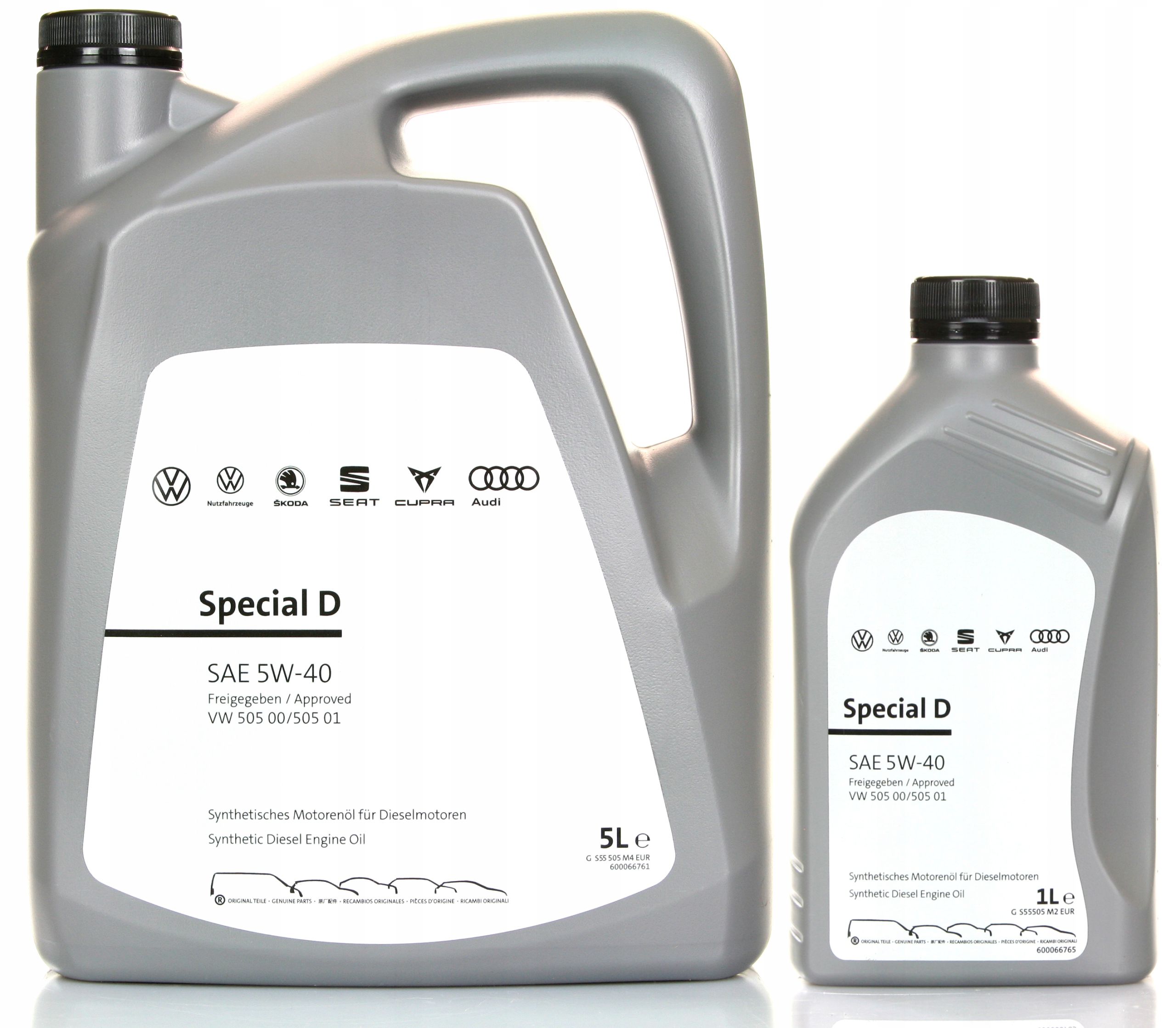 Originálny Motorový Olej Volkswagen Special D 5W40 505 00/ 505 01 6 L