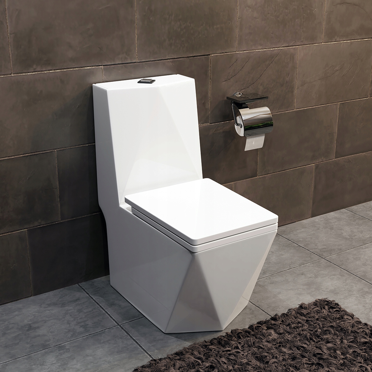 WC kompakt DIAMENT - BIAŁY system RIMFLASH Kod producenta 5903631550249
