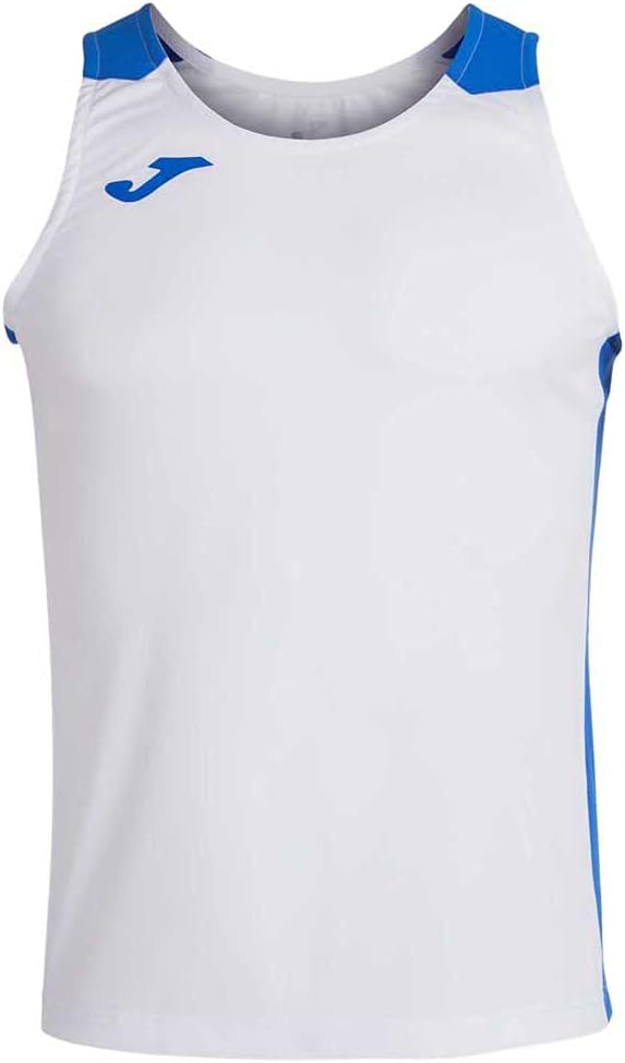 Joma Record II Tank Top koszulka bez rękawów 2XL biało-niebieska
