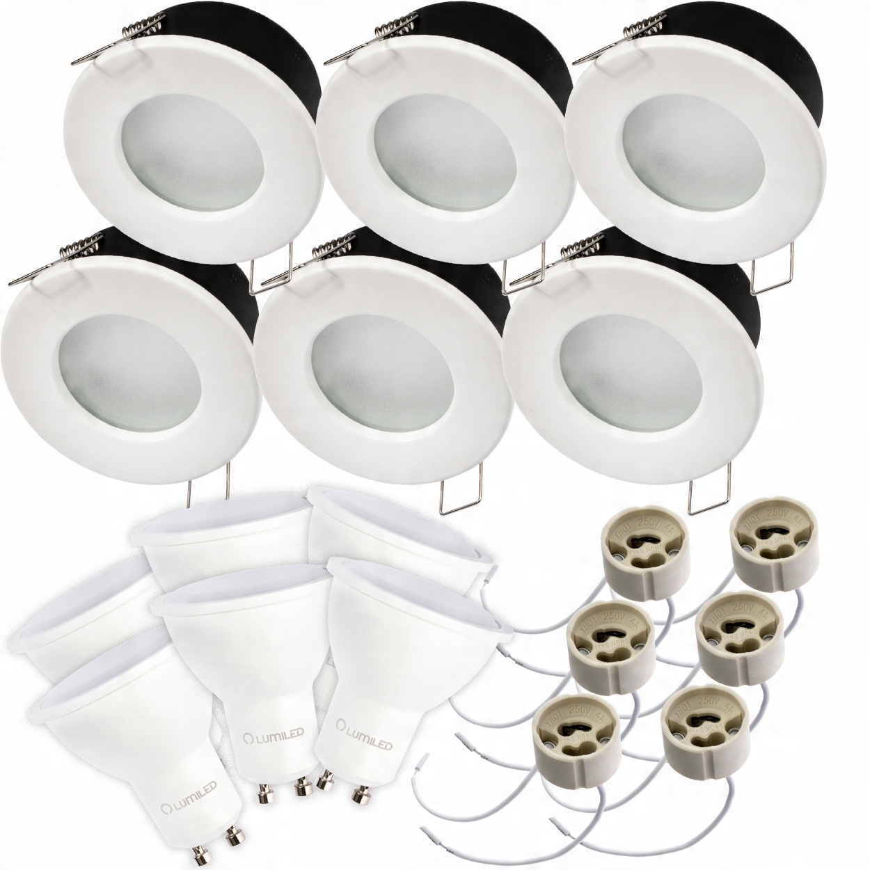 

6x Oprawa Hermetyczna Led 10W GU10 łazienkowa