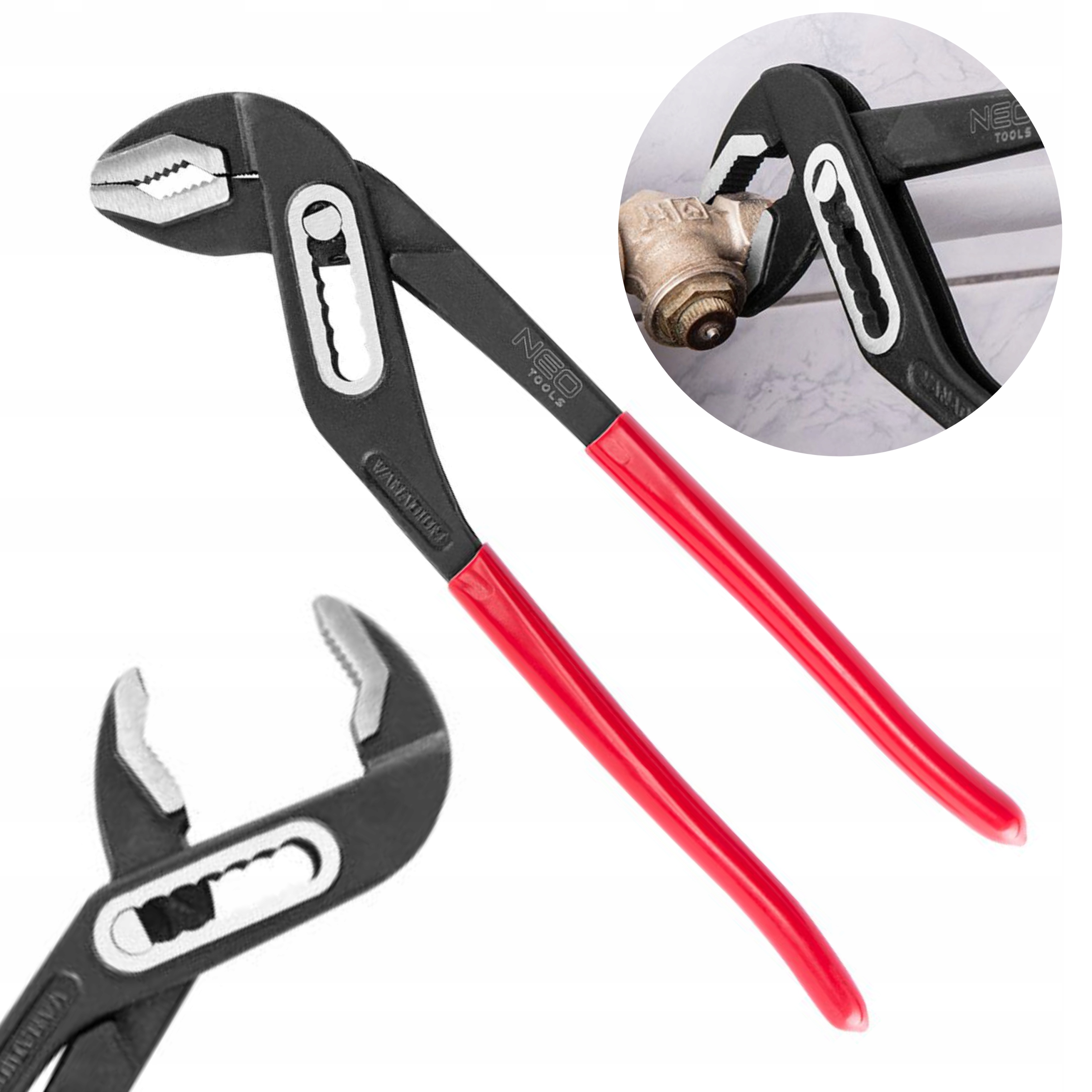 

Neo Szczypce Nastawne Klucz Do Rur 250MM 0-38mm