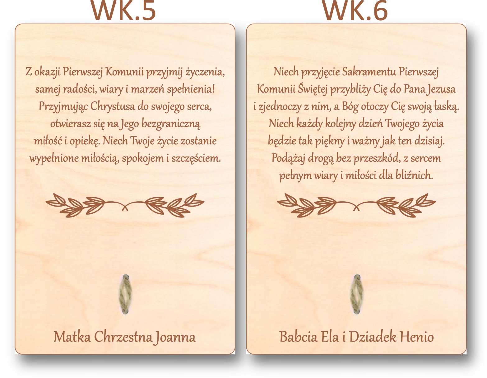 DARČEK NA SVÄTÉ PRIJÍMANIE, SUVENÍR PRE CHLAPCA, POHĽADNICA OD STARÝCH RODIČOV, GRAVÍROVANIE, ŽELANIE Farba hnedá