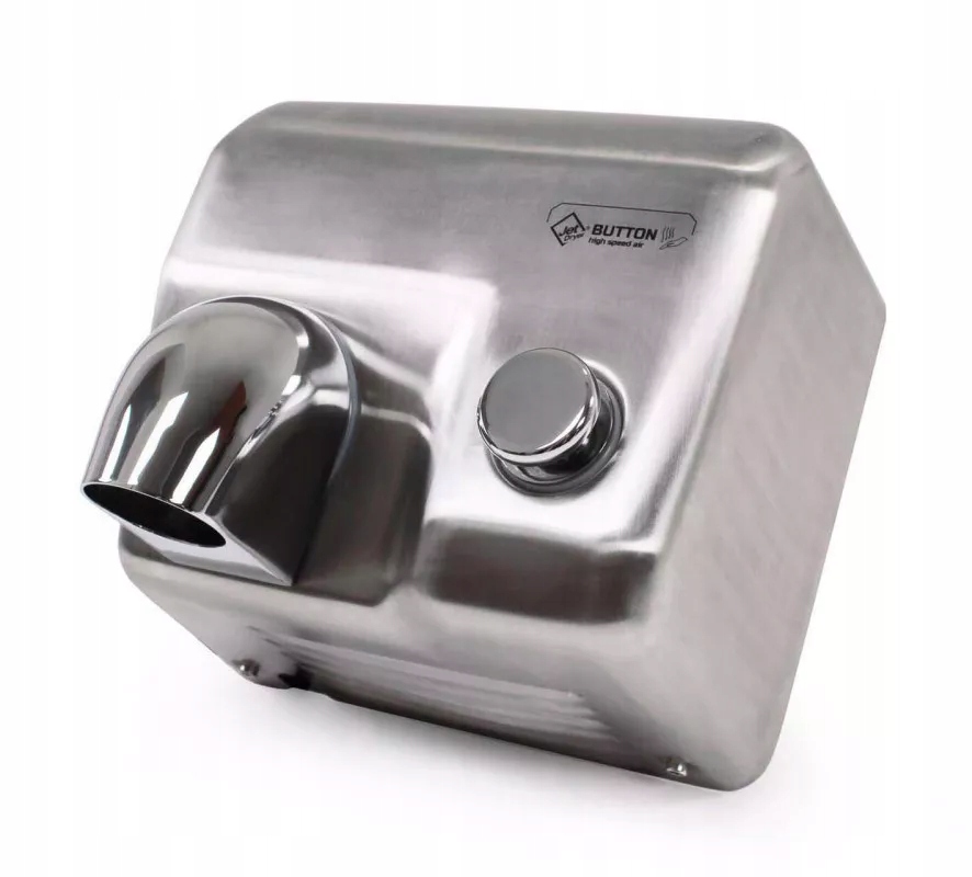 Horkovzdušný vysoušeč Vysoušeč rukou Jet Dryer Button Matný nerez