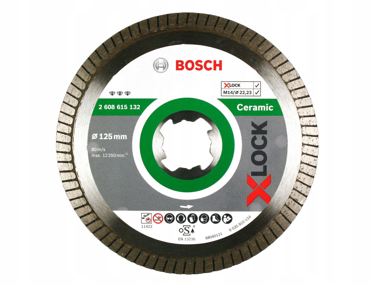 

Bosch Tarcza Diamentowa 125mm X-lock twardy gres