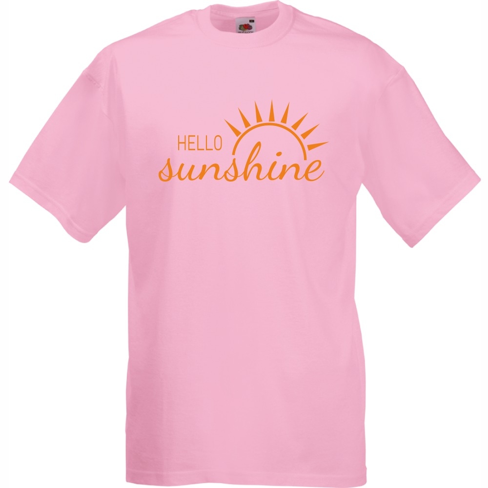 

Koszulka hello sunshine słońce L różowa