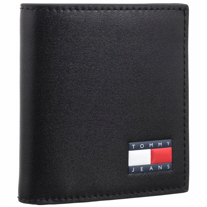 Tommy Hilfiger portfel skóra naturalna czarny mężczyzna