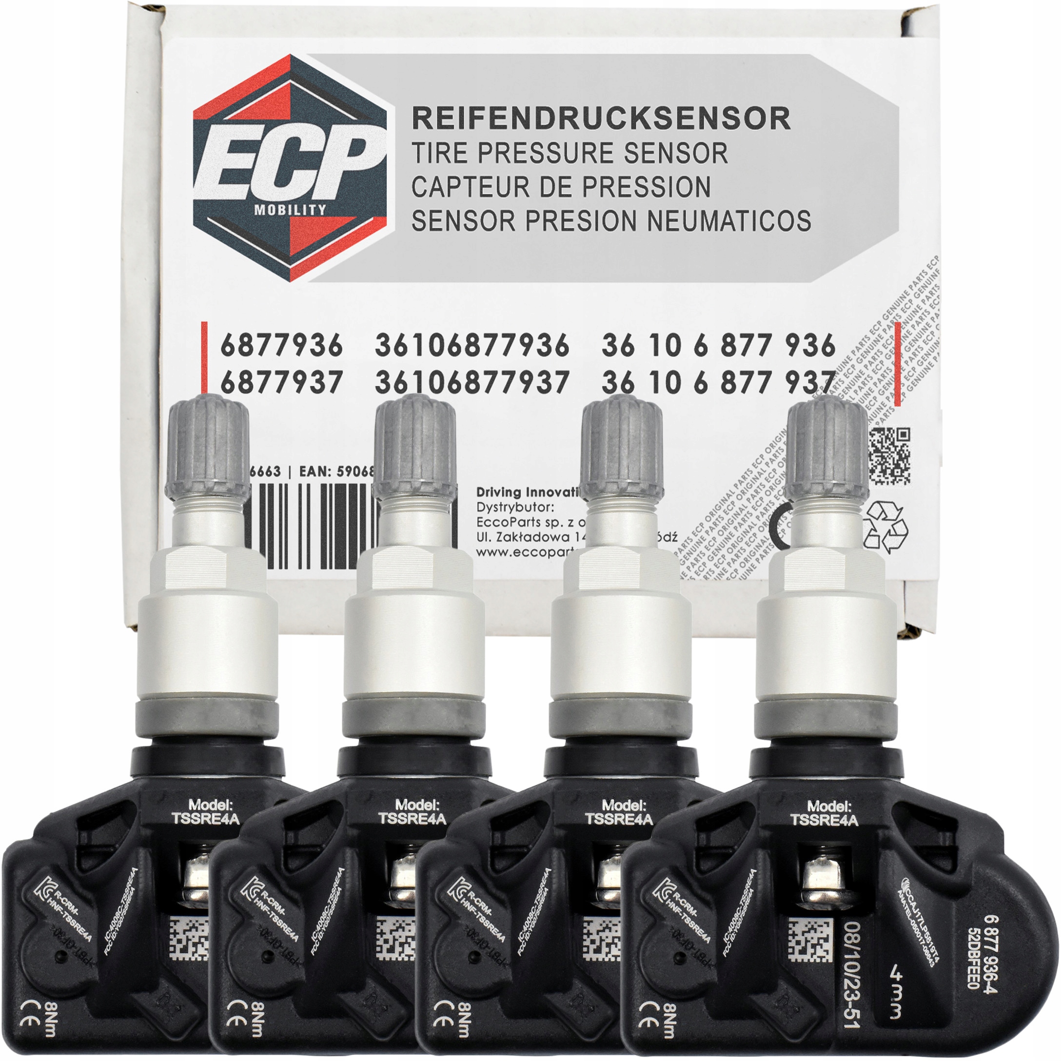 4X Senzor Tlaku Pneumatík Tpms 36106877936 Bmw 4er G20 5er G30 6 G32 G11