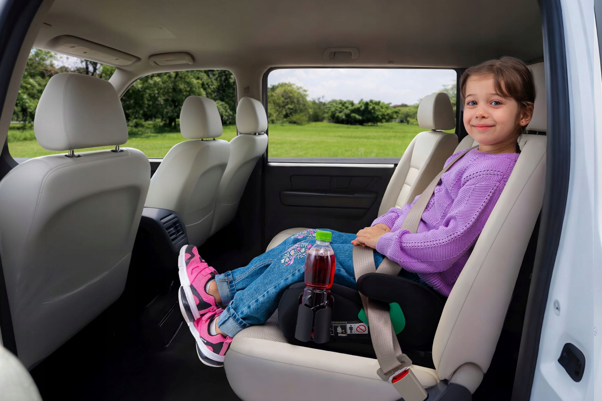 FOTELIK SAMOCHODOWY PODKŁADKA SIEDZISKO CZARNY R129 125-150 CM Marka Little Rider