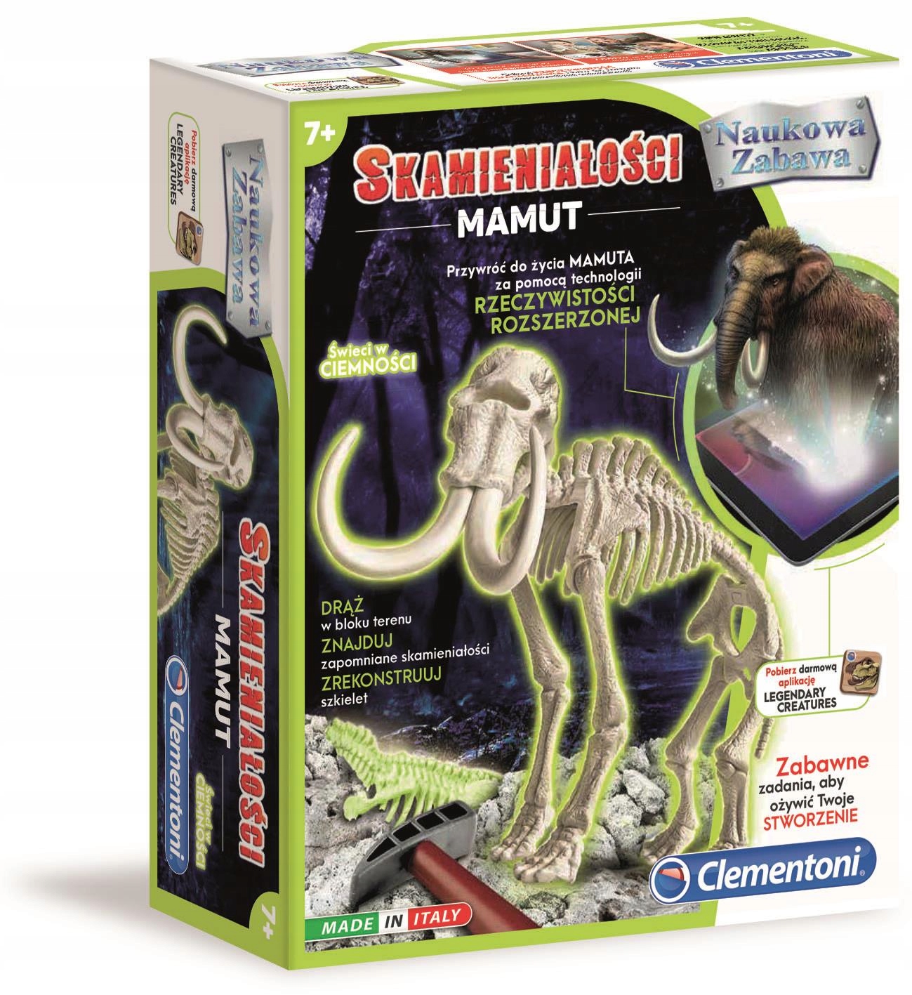 

Skamieniałości Mamut fluo 60890 Clementoni