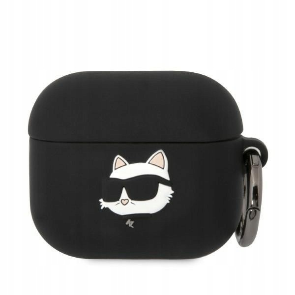 Karl Lagerfeld KLA3RUNCHK AirPods 3 cover czarny/black Silicone Choupette H