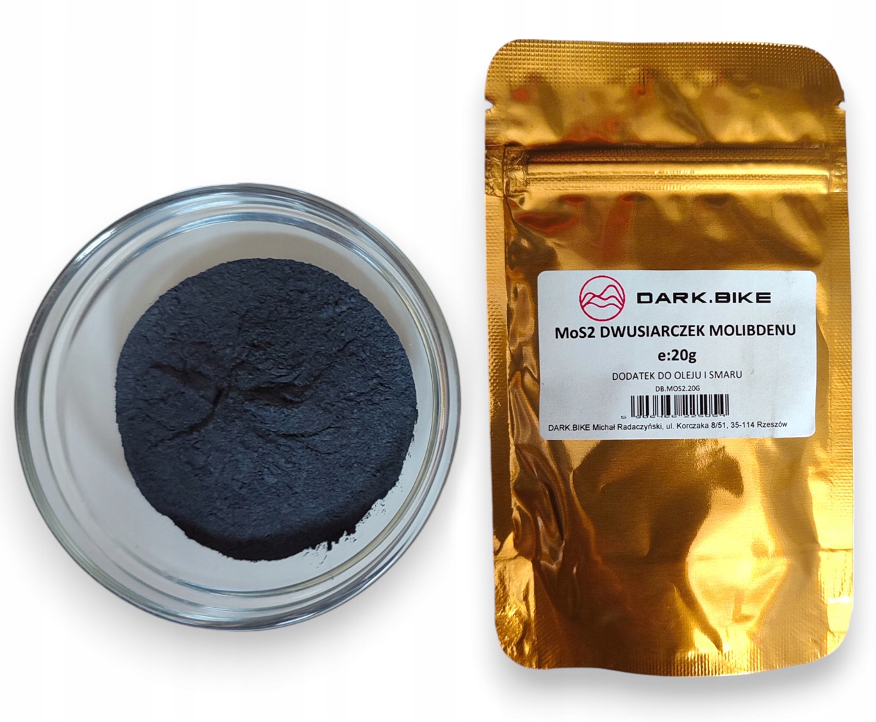 Dwusiarczek Molibdenu MoS2 20g Dodatek do Oleju Silnikowego Skrzyni Biegów