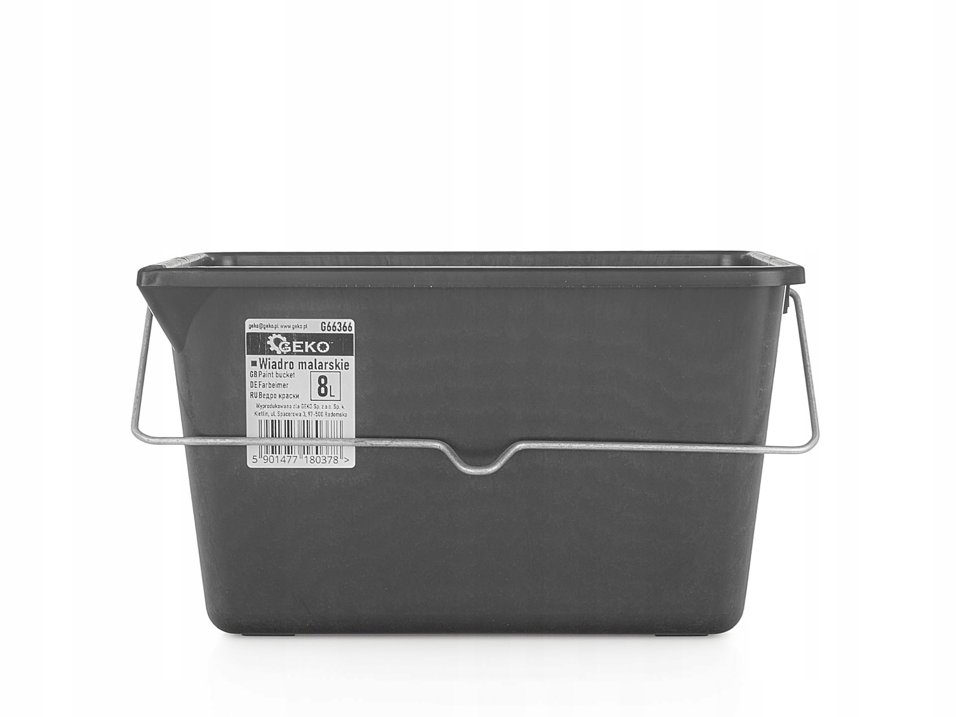 Wiadro malarskie kuweta 8l GEKO czarne EAN (GTIN) 5901477180378