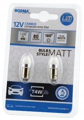 

2x Bosma Led Żarówka BA9s 2xLED Smd 12V Bulb