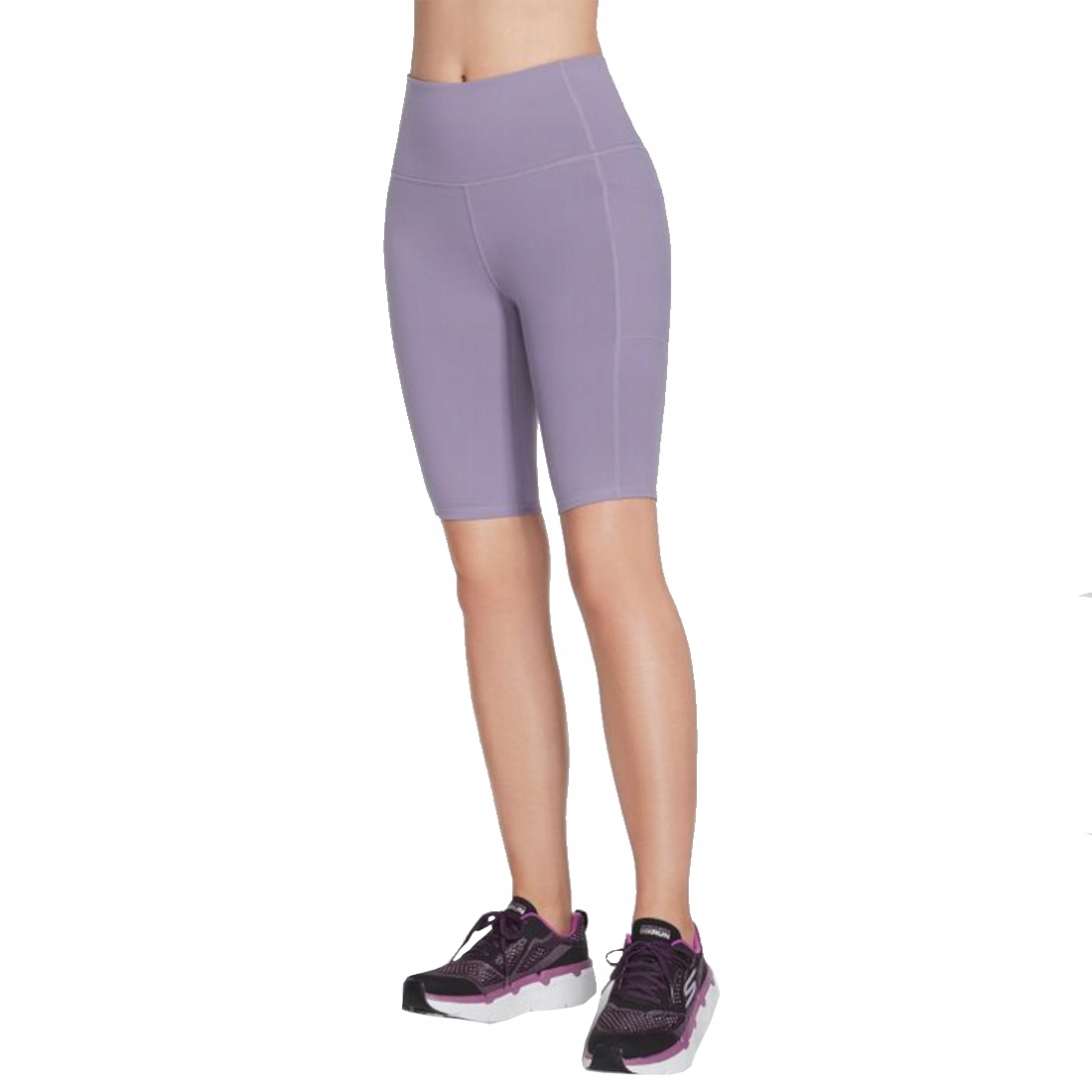 Skechers Go Walk High Waisted Bike Short [s] Kraťasy Nylon Fialová