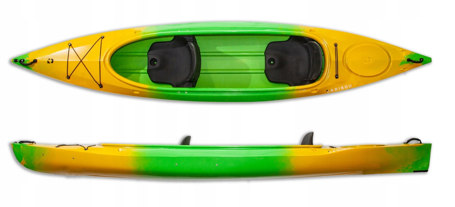 Dwuosobowy Kajak Turystyczny Caribou Adventure Stabilny Rodzinny Dwójka