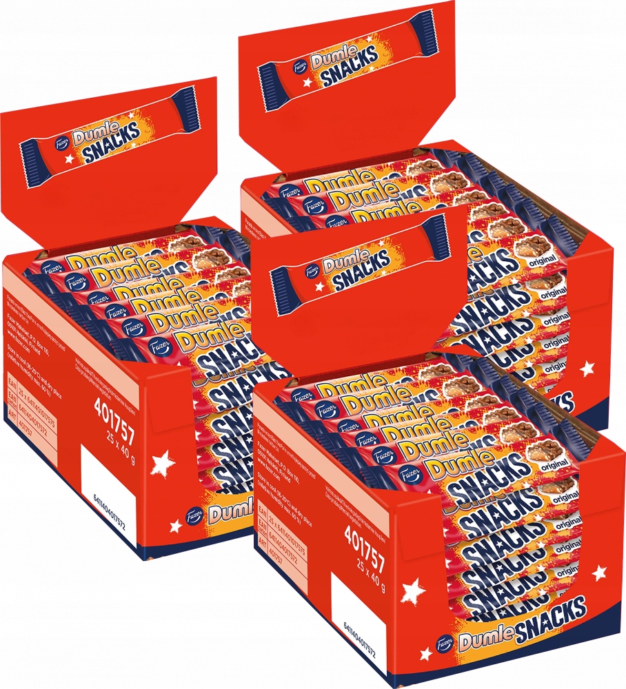 Baton Fazer Dumle Snack Original Bar 40g x75