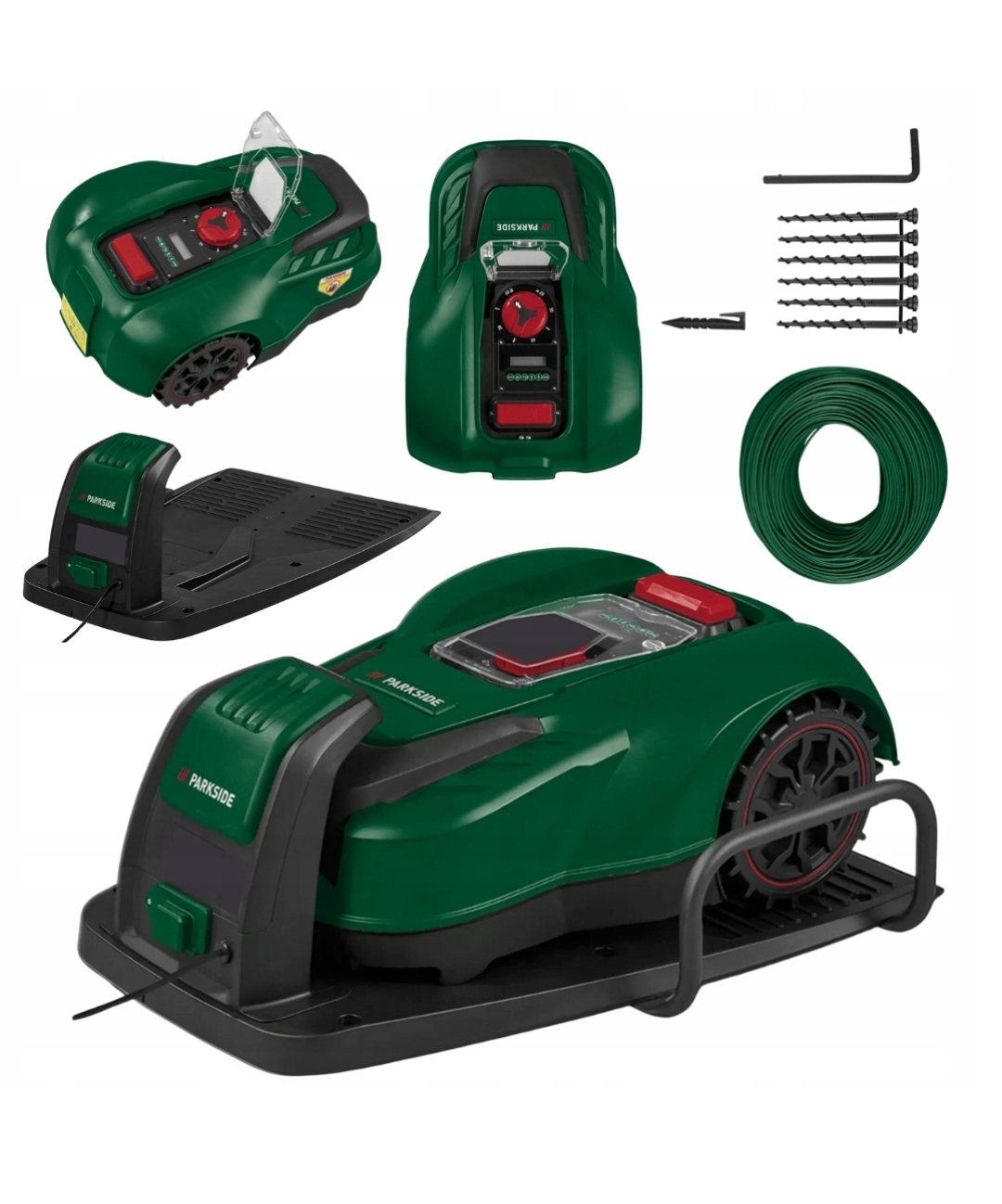 ROBOT KOSZĄCY PARKSIDE PMRDA 20-LI B2 20V 1000 m2 Z APLIKACJĄ KOSIARKA 22cm
