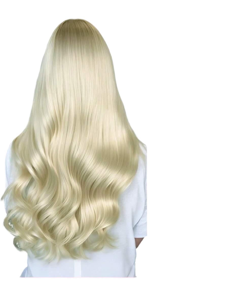 Shein Připínací Blond Vlasy S07__50 CM