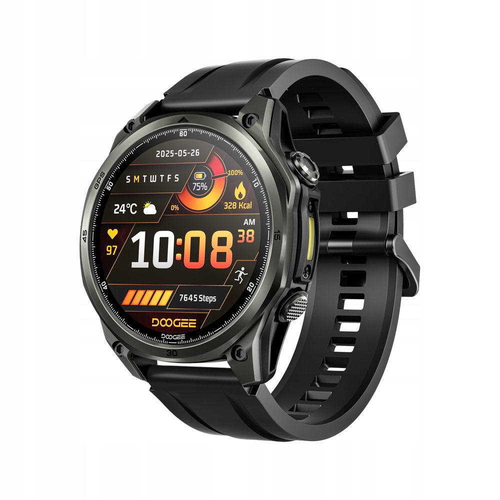 Doogee inteligentné hodinky ANYWISEW1 Gps 5ATM pre systémy 1,43 Amoled sport sivá