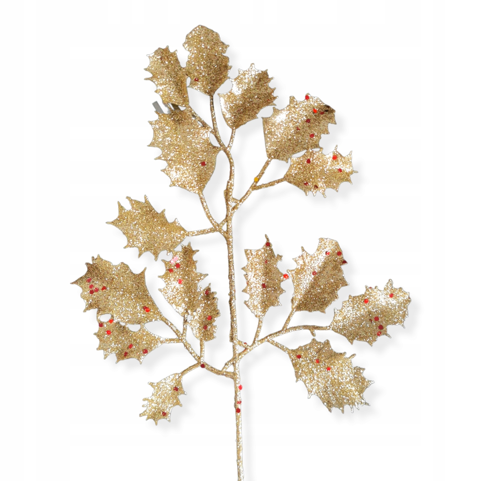 

2 Szt Gałązka Świąteczna Stroik liście Ostrokrzew