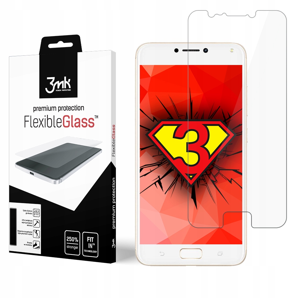 

Szkło hybrydowe 3mk do Asus Zenfone 4 Max ZC520KL