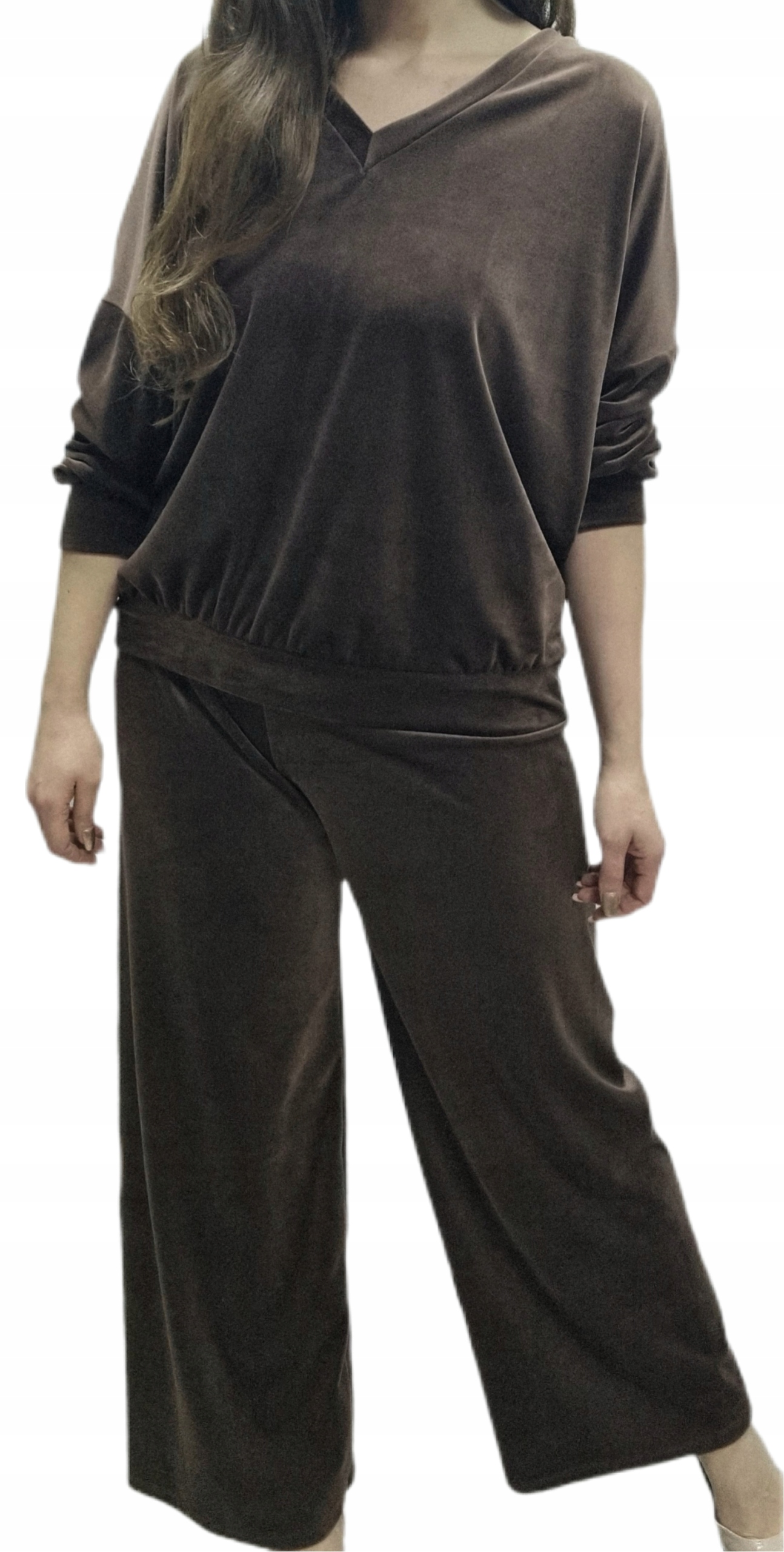 Teplákovka Dámský Velurový komplet 3XL 4XL 46 48 Vysoký Stav Plus Size