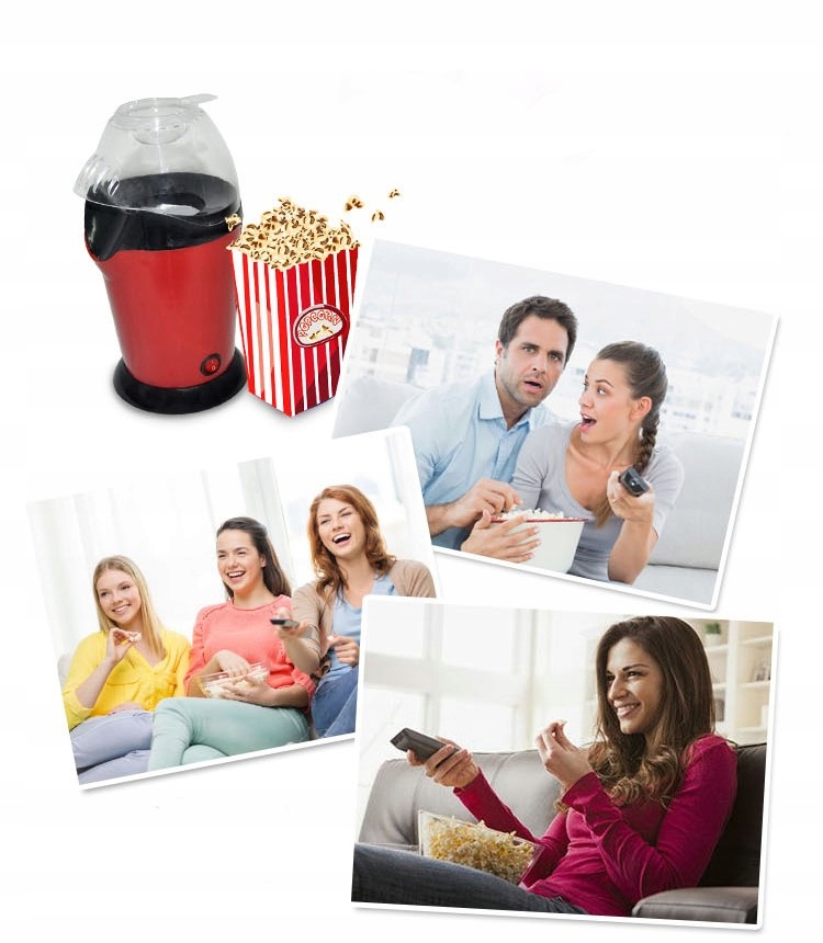 MASZYNA MASZYNKA DO POPCORNU DOMOWA BEZ TŁUSZCZU Kolor dominujący beżowy/brązowy