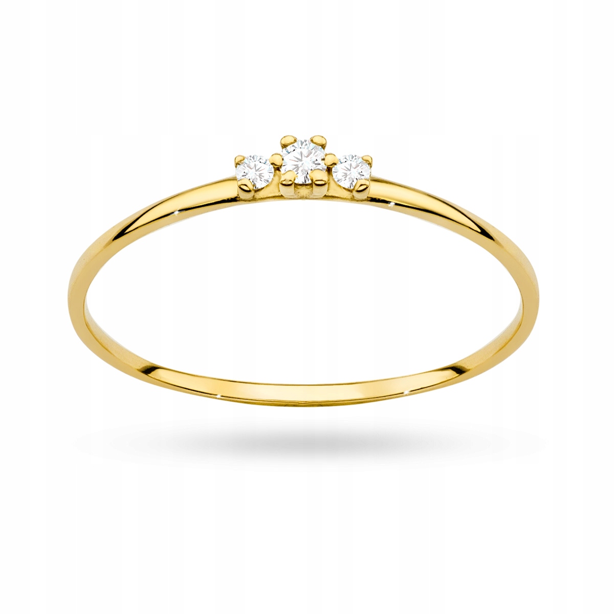 ZŁOTY PIERŚCIONEK Obrączka 333 z CYRKONIAMI r.14 Marka Marko